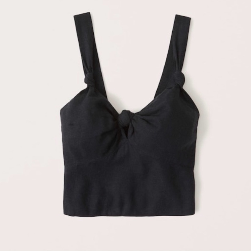 black linen top